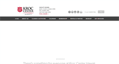 Desktop Screenshot of kroccenterhawaii.org