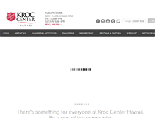 Tablet Screenshot of kroccenterhawaii.org